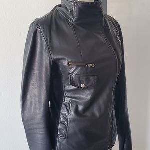 Pinko real leather jacket size eu 42 or usa 6